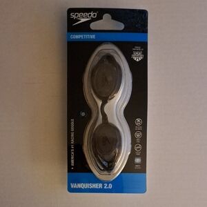 Speedo unisex-adult Swim Goggles Vanquisher 2.0